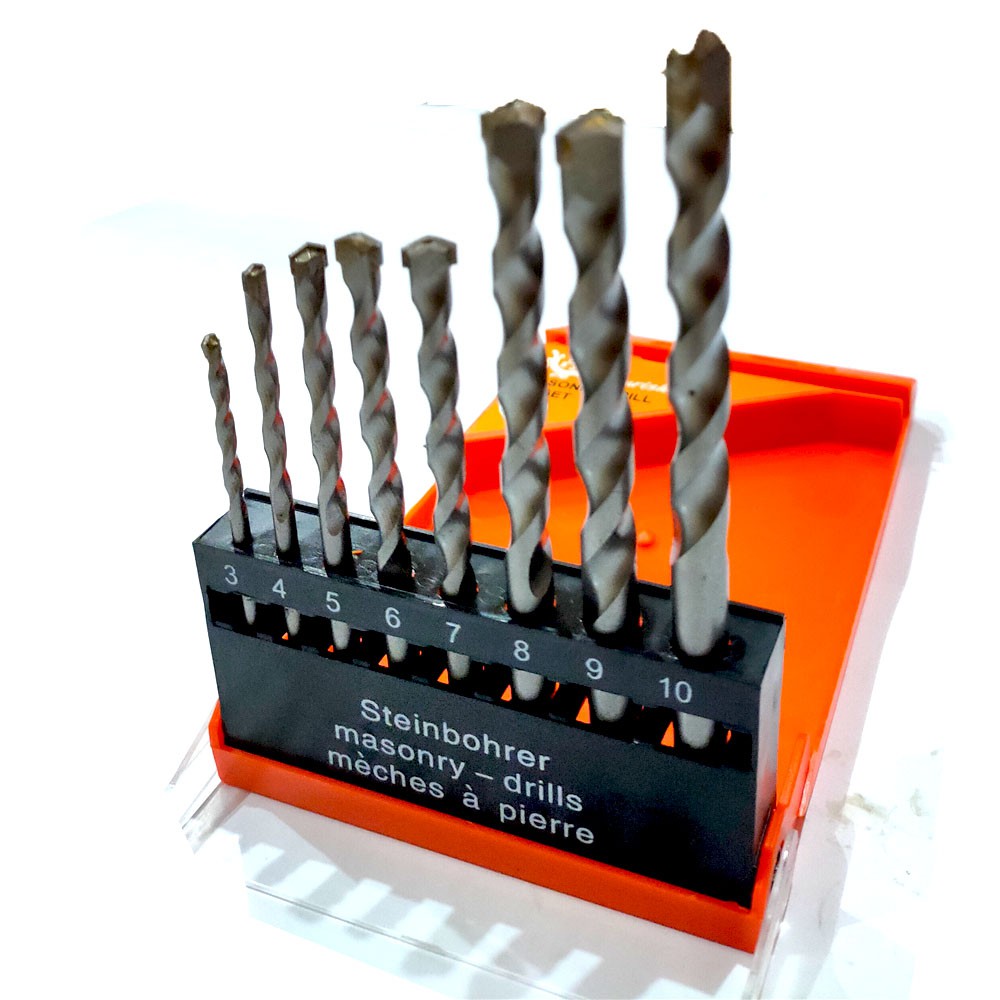 YUKIDO MATA BOR BETON SET 8PCS 3-10MM DRILL Mata Bor Impact Mata Bor Beton Set 8 pcs 3-10mm