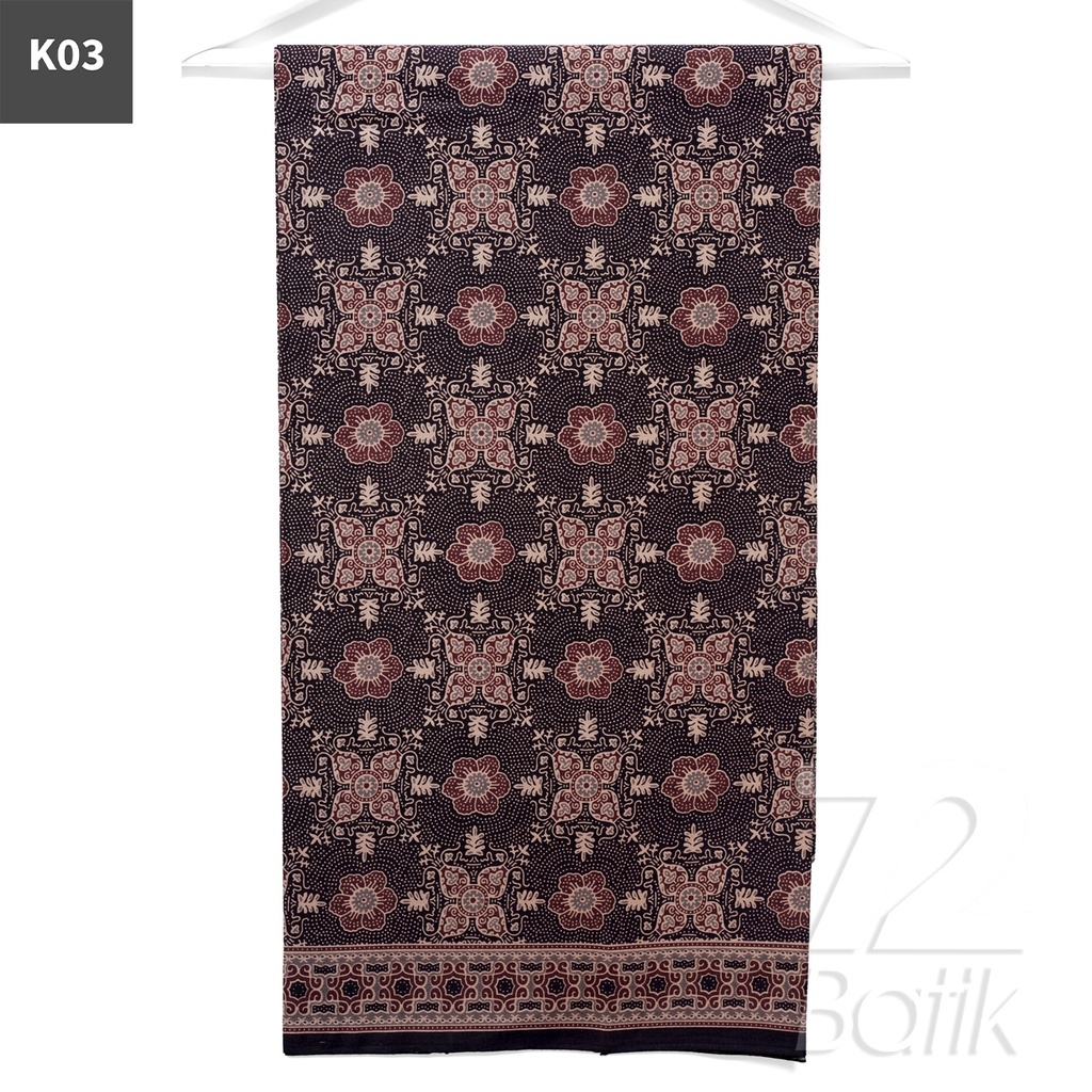 KAIN BATIK PREMIUM Bahan Katun Motif Kembang Nitik Warna Hitam 721850 Cap 72 Jarik Jarit Samping Kebat Panjang Batik Katun Modern Premium Bahan Seragam Batik Pernikahan Kantor Keluarga Murah Kamen Jadi Batik Bali Lembaran