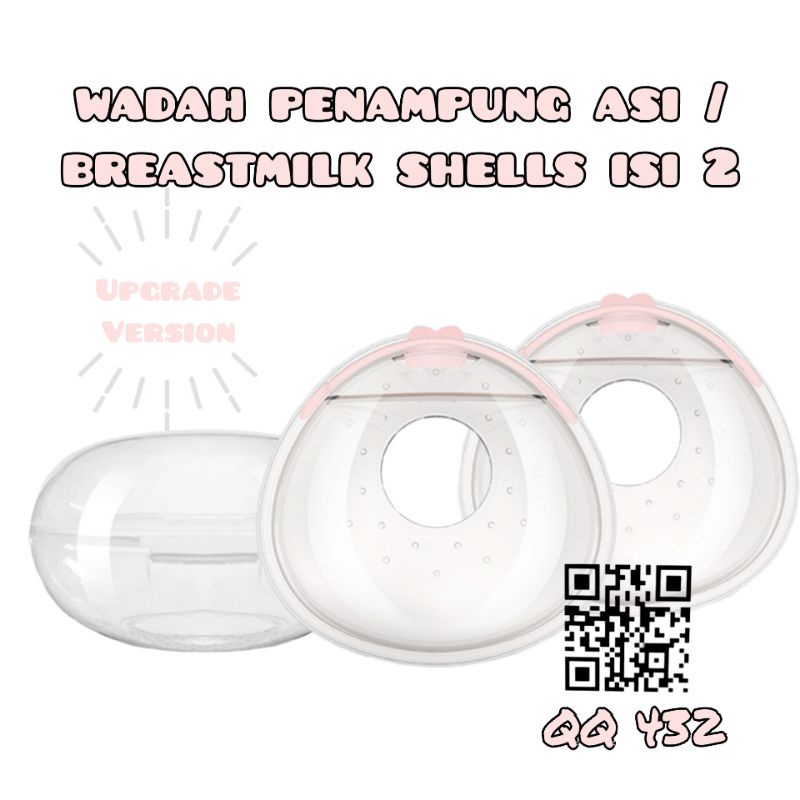 [New Item] Breastmilk shells isi 2pcs Wadah penampung tetesan ASI bahan silica gel breastpad Milk Collector Shell Breast shell milk saver