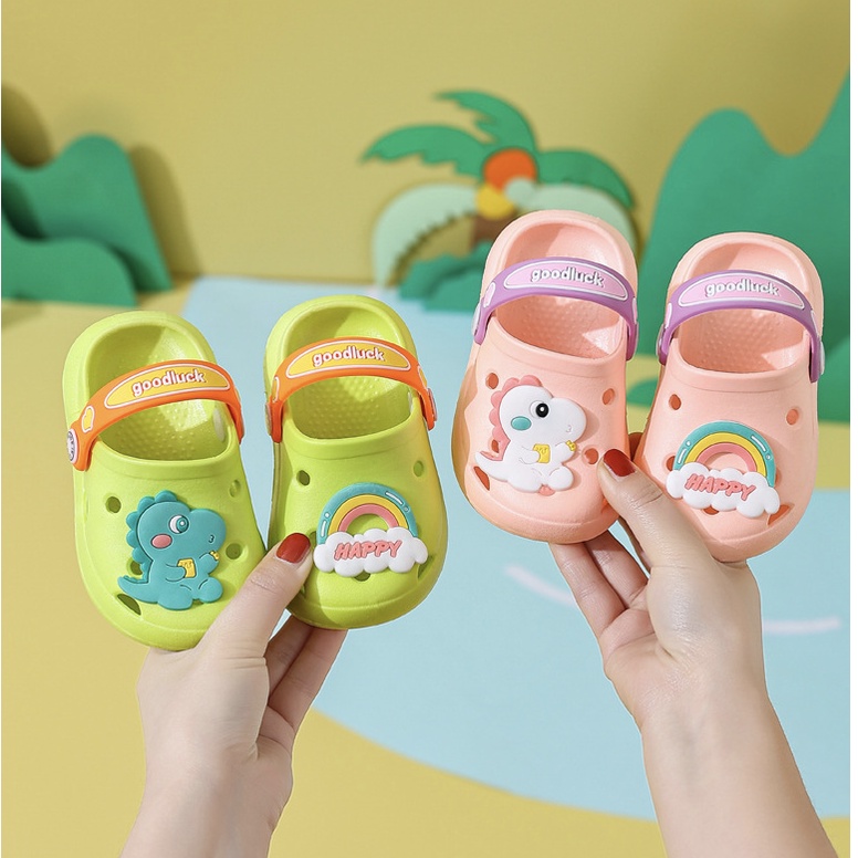 babyfit GOODLUCK DINO sandal karet selop bapau anak cewek cowok import ml-0522r