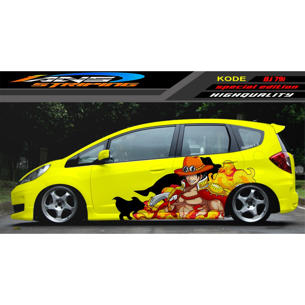 DECAL STICKER MOBIL JAZZ BRIO AVANZA SIGRA YARIS / STIKER VARIASI MOBIL / MODIF STICKER MOBIL