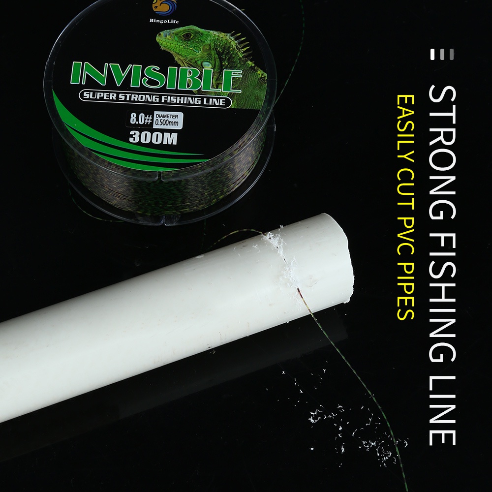 Bingolife Senar Pancing 300m Invisible Bahan Nilon Panjang