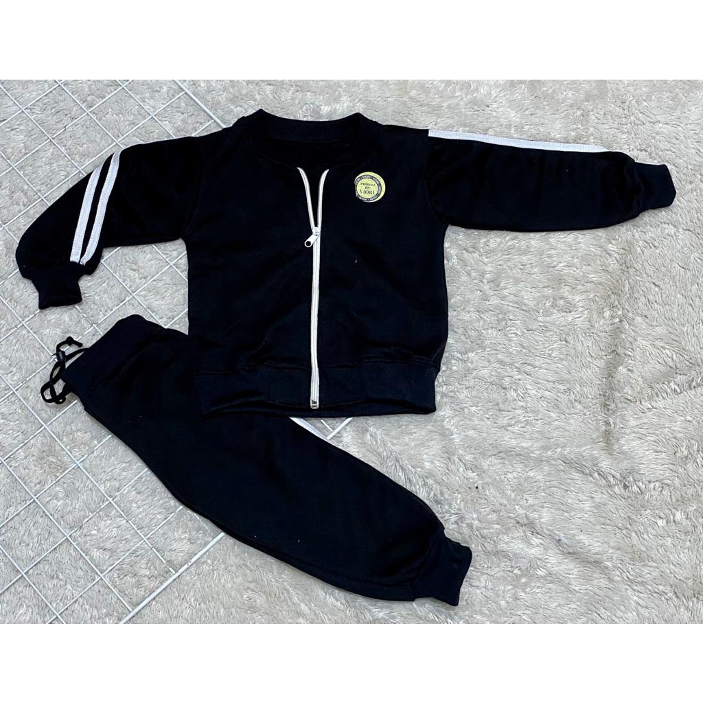 sweater anak setelan olahraga polos 4-6 tahun