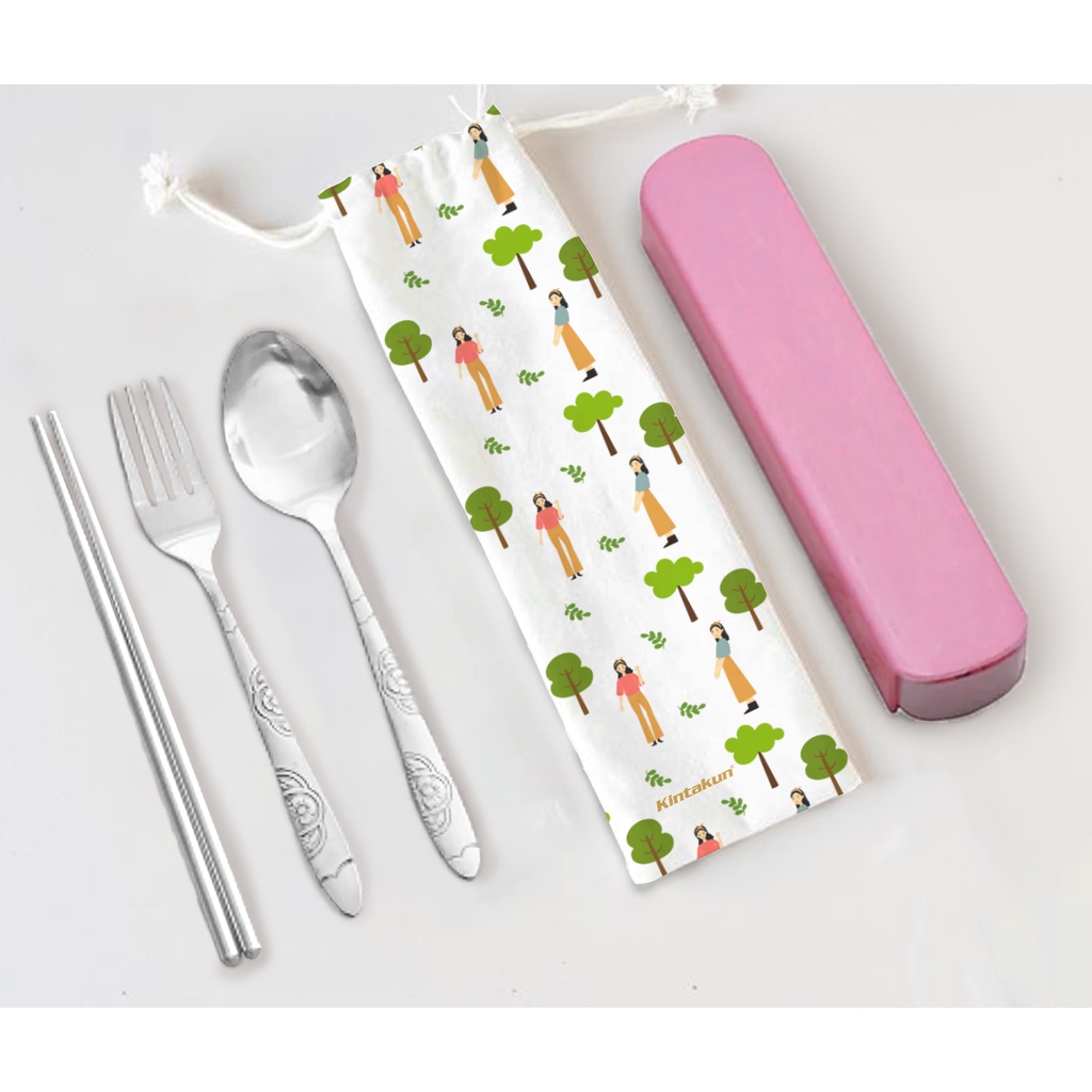 Kintakun Free Gift Set Alat Makan Cuttelery Travelling Exclusive