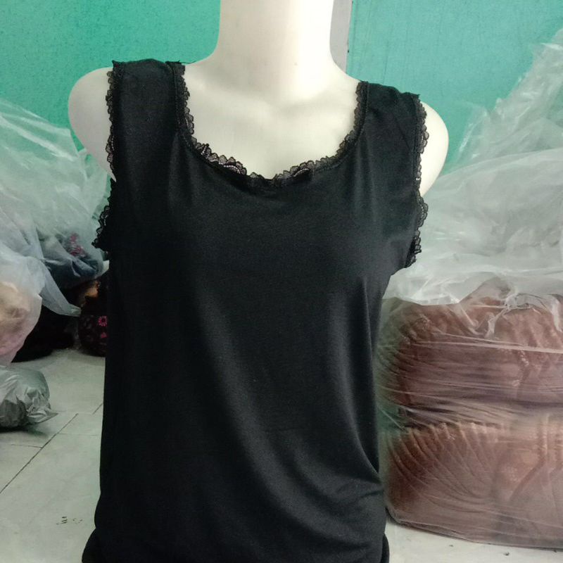 Kaos dalam wanita Tangtop renda