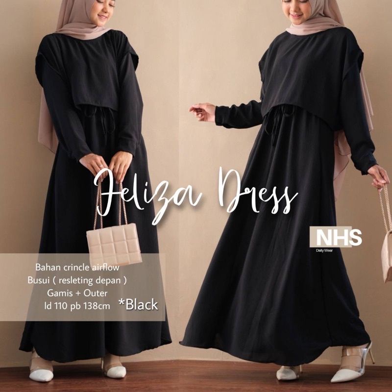 Feliza Dress Busui gamis ria ricis