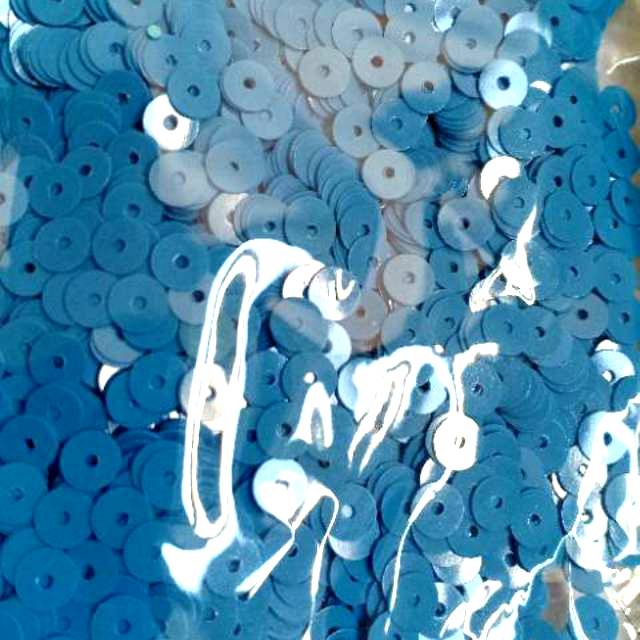 Payet piring doff biru tua doff