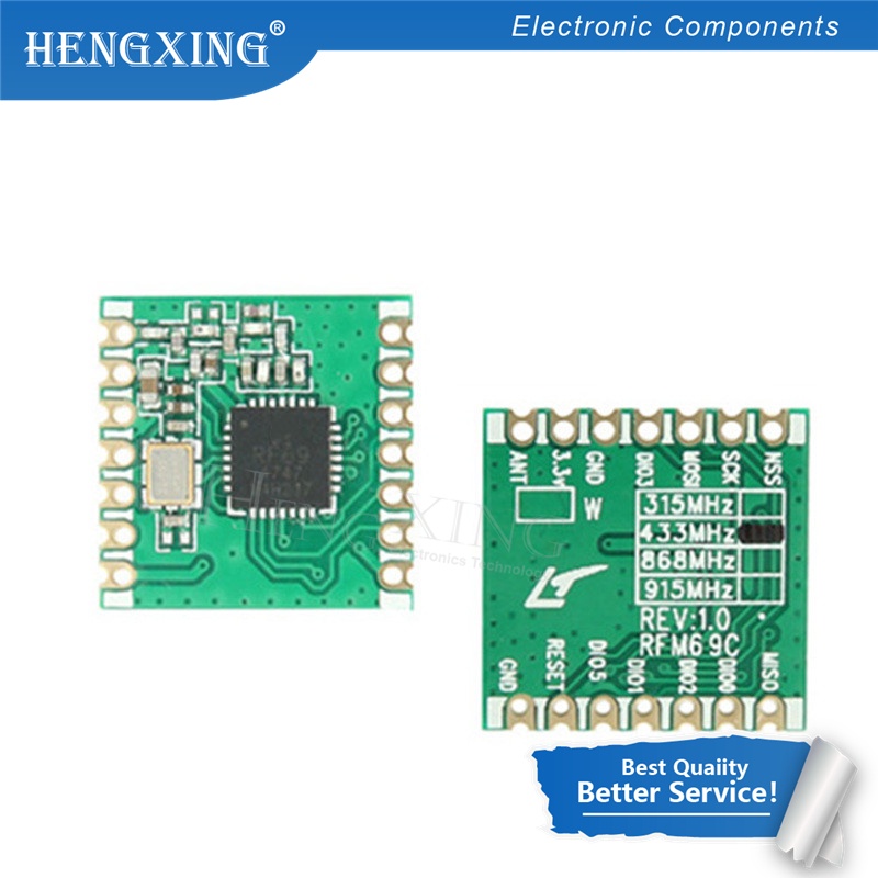 10pcs RFM69CW HopeRF 433Mhz Transceiver Wireless Dengan RFM12B