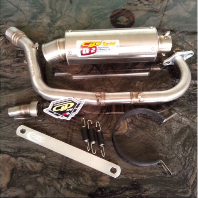 Knalpot CLD Racing Beat/Beat Fi/Scoopy type C2 Bulat