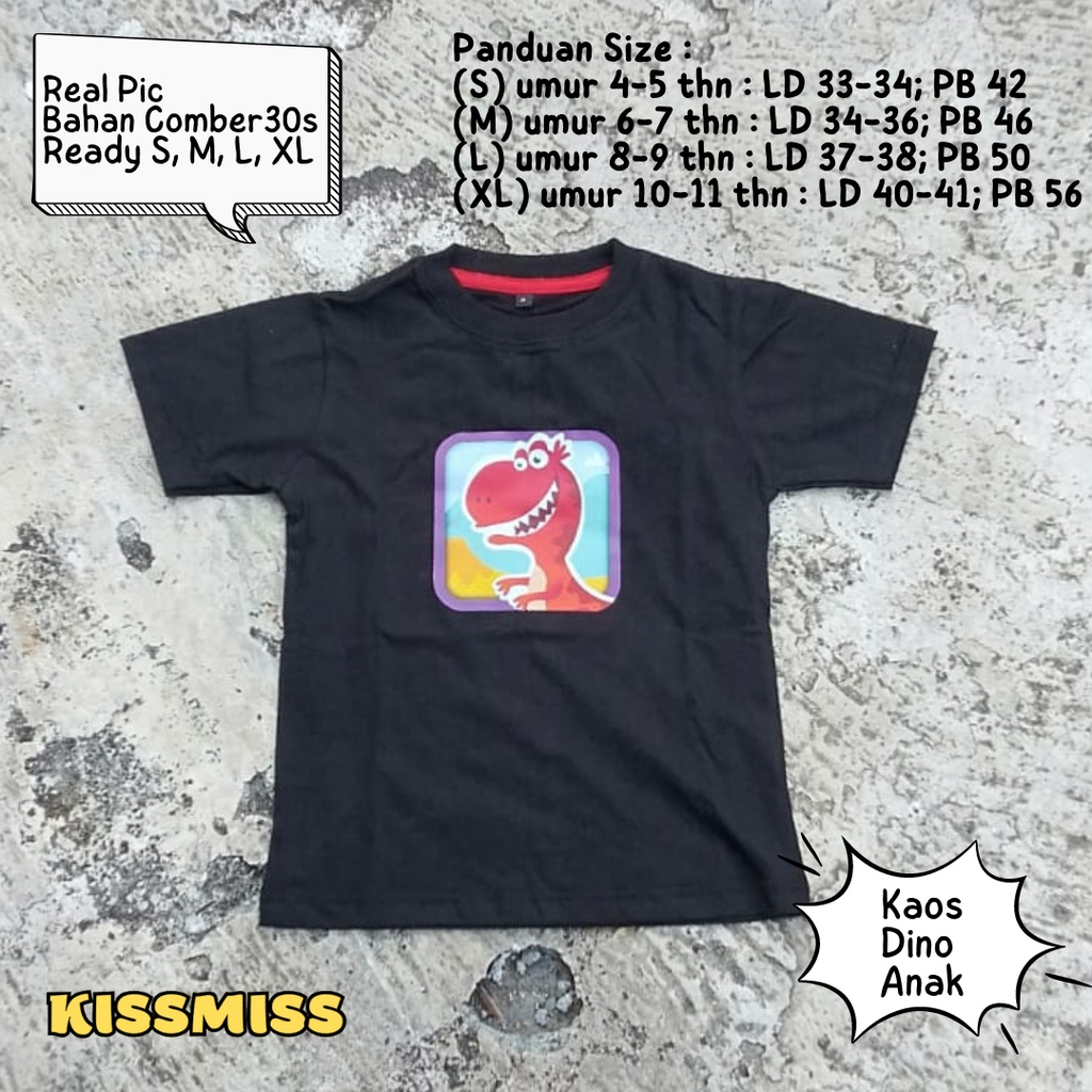 Kaos Anak Laki Laki DInosaurus