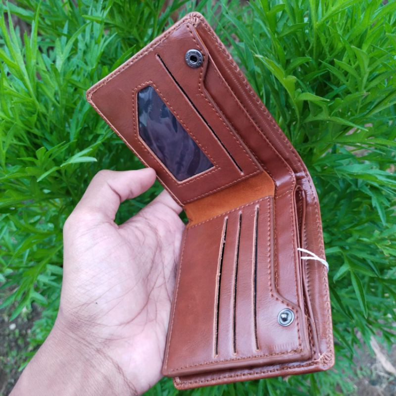 Dompet Pria Asli Kulit Premium Dompet lipat 3 Dimensi Asli Garut