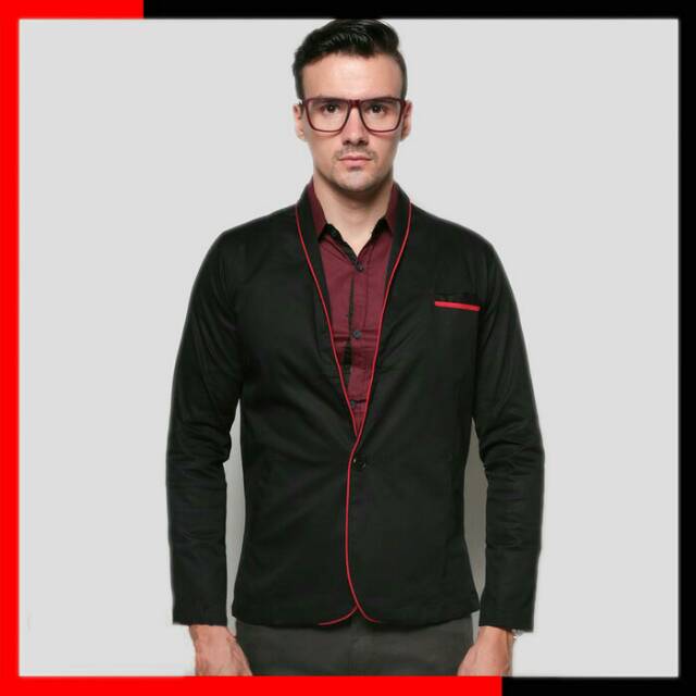Blazer formal pria x scholl list