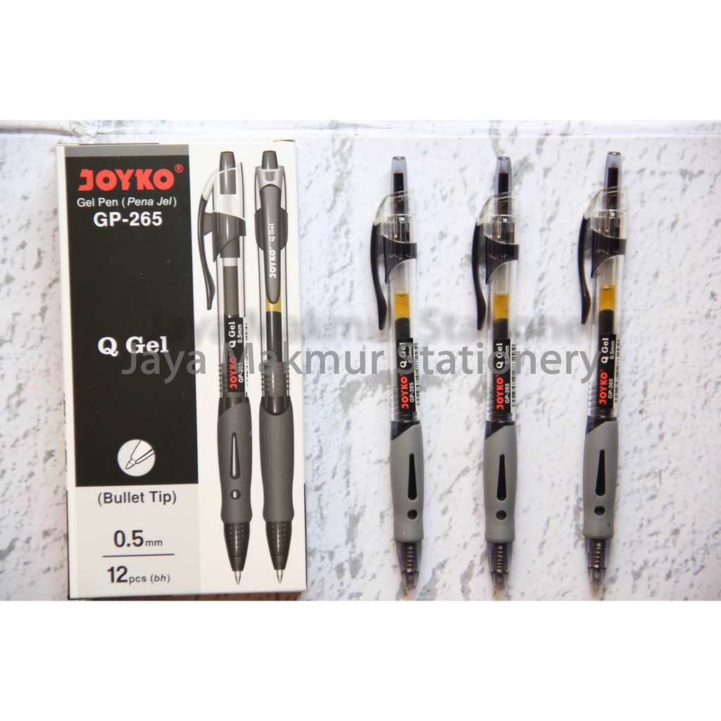 Pen Joyko Q gel GP-265 0.5 mm ( Tinta Hitam)