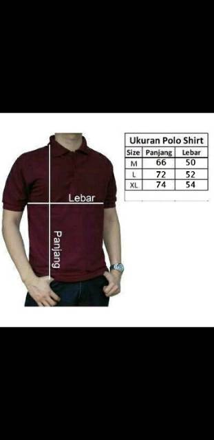 Polo Shirt Maroon / Kaos Polos Kerah / Kaos Polo Pria