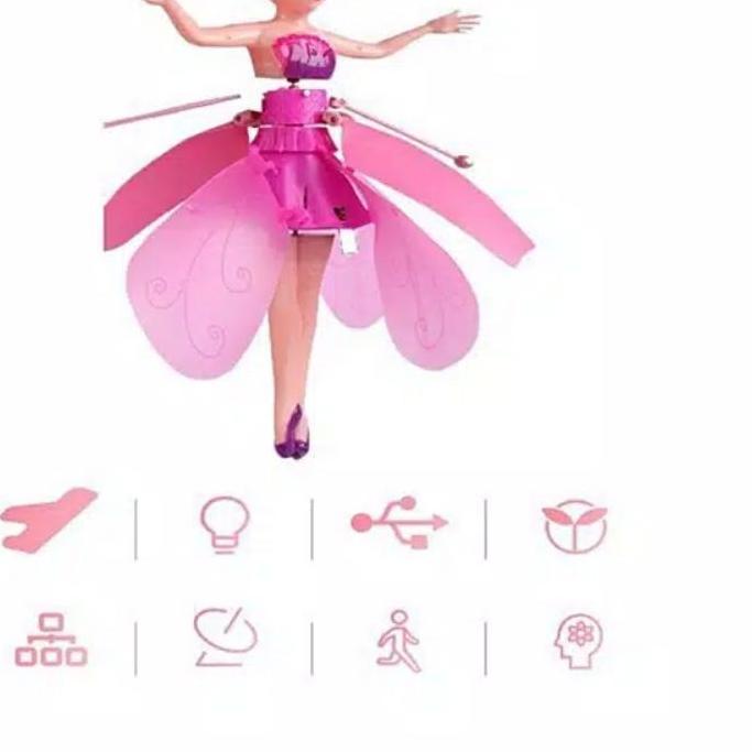 ❂ Boneka Terbang Mainan Anak Peri Terbang Sensor Tangan Charging infrared / Mainan ♕