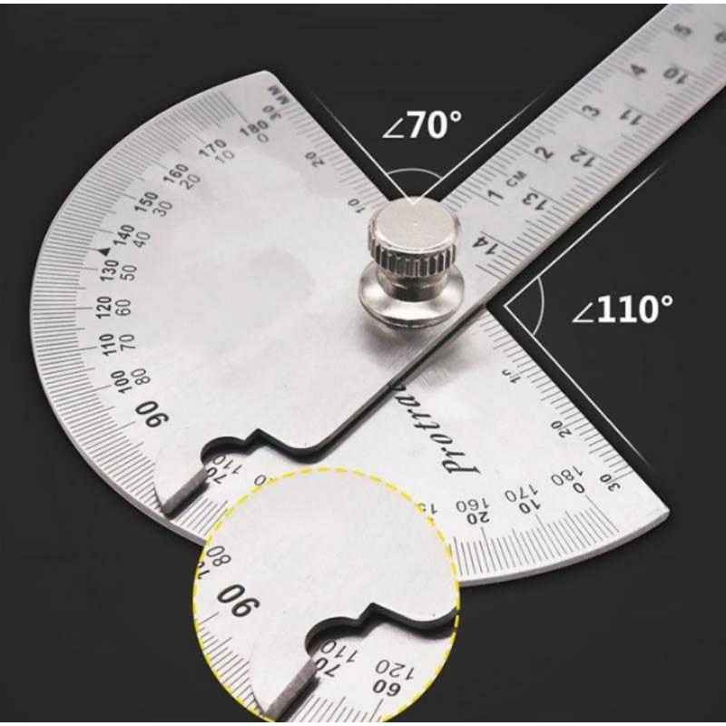 protractor penggaris 180 derajat