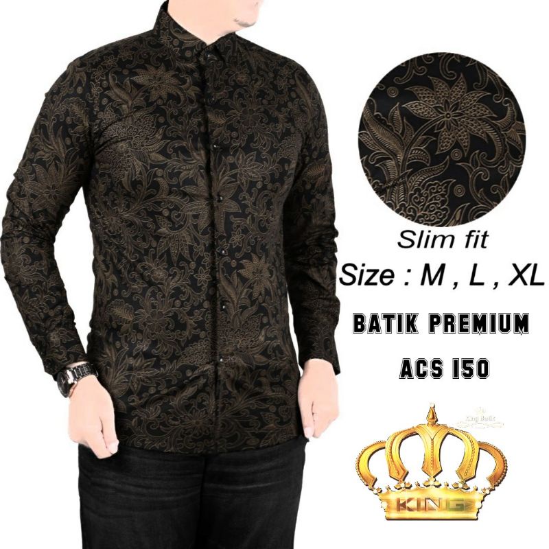 BATIK KEMEJA PRIA SLIM FIT REBORN ACS 150