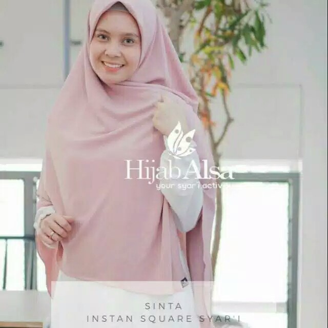 KHIMAR SINTA BY HIJAB ALSA | SEGI EMPAT INSTAN SYARI | HIJAB ALSA