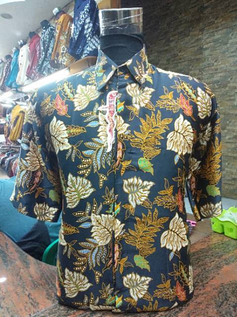 New Kemeja Hem Batik Semi Sutra Silk Premium Shopee Indonesia