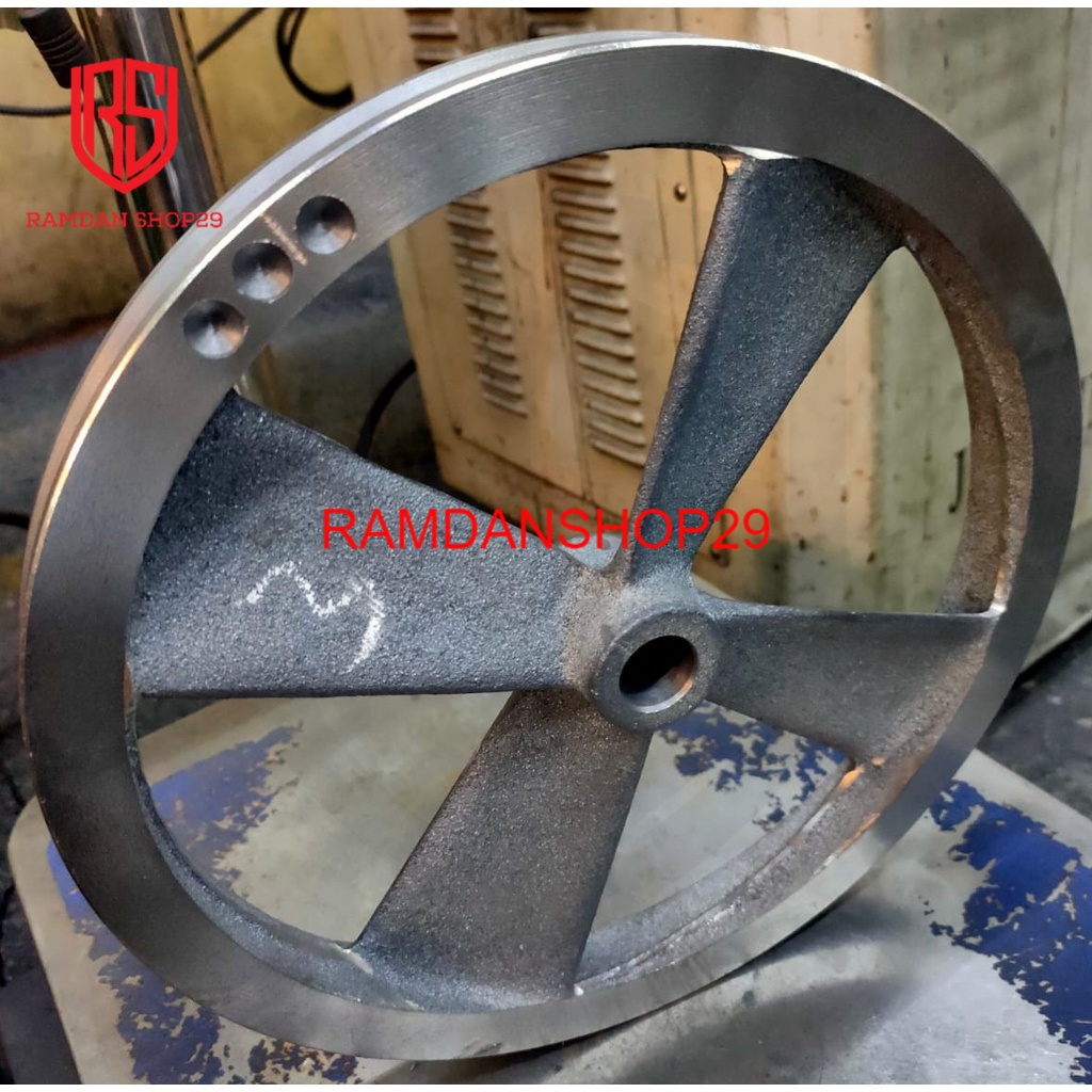 Pulley Bare Fly Wheel Casting 1 Hp Kompresor Shark atau Supershape