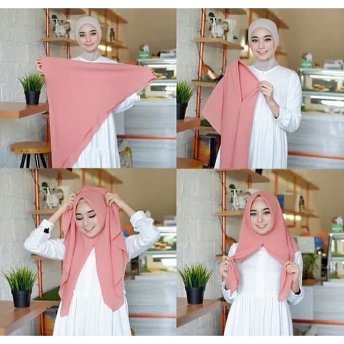 hijab/jilbab segi empat instan