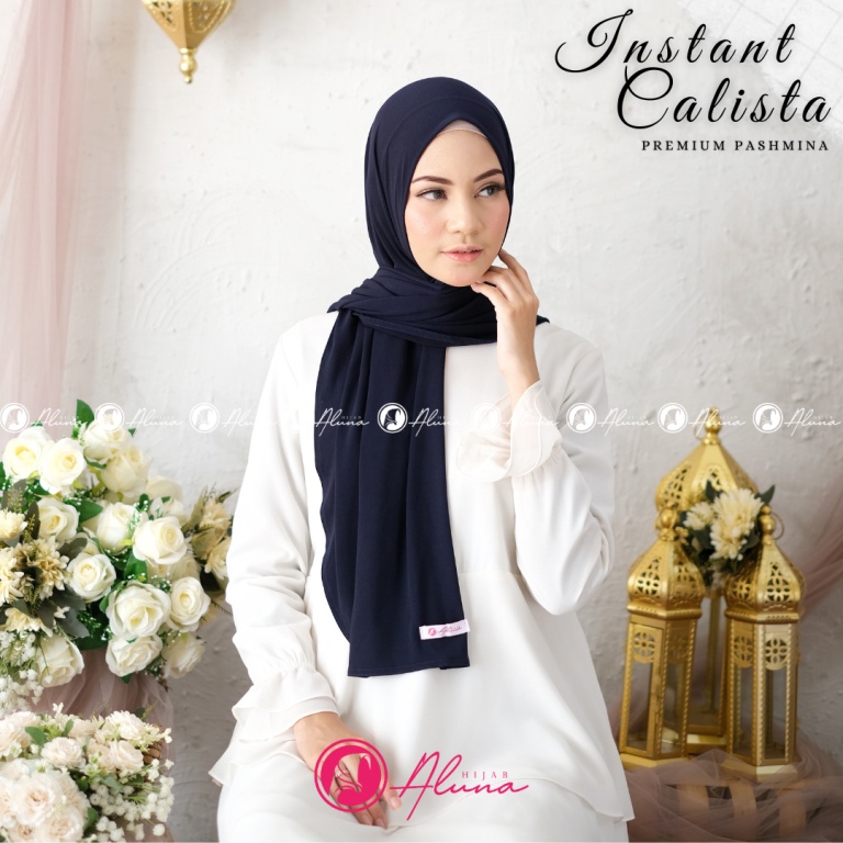 Instant Calista By Hijab Aluna Official | Jilbab | Hijab | Hijab Instan | Jilbab Instan | Jersey Stella-Navi