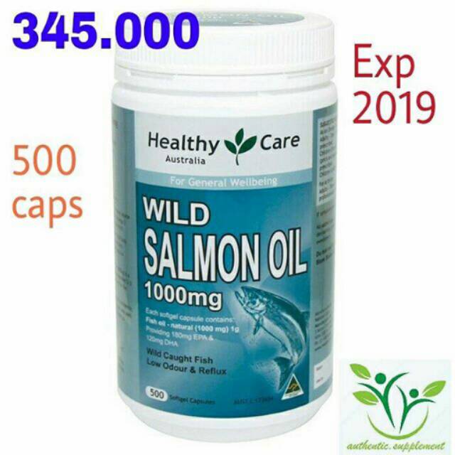 Healthy Care Wild Salmon Oil 1000mg-500 kapsul