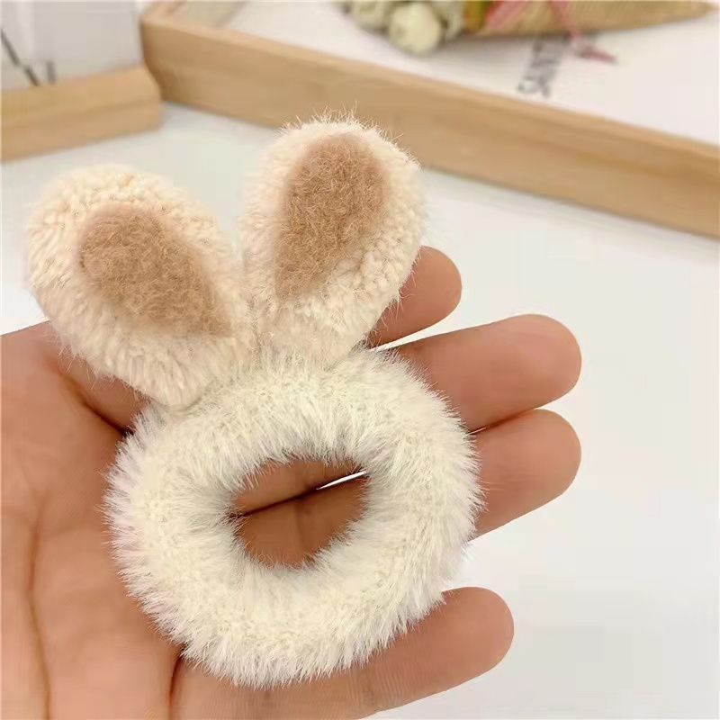 Scrunchie Rambut Wanita Kelinci Lucu Korean Aksesoris Import