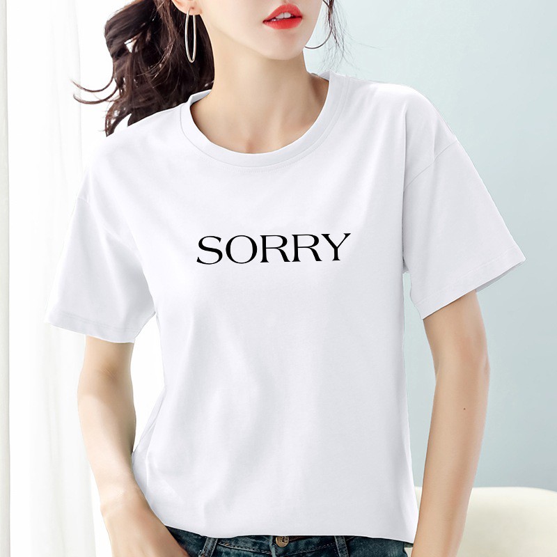 Kaos Wanita Sorry / Baju Wanita / Tshirt Wanita Sorry / Atasan Wanita