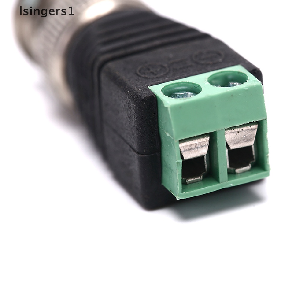 (lsingers1) Adapter Konektor Kabel Coax CAT5 Ke Coaxial BNC 10 Male Untuk Kamera CCTV