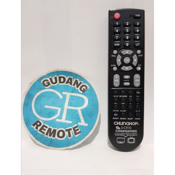 Remot remote TV changhong multi chunghop