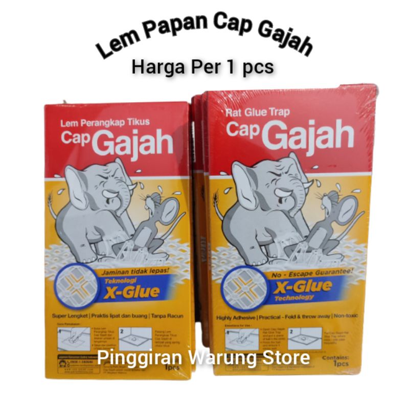 Lem Tikus Cap Gajah Lem Tikus Fox Super Lem Papan Cap Gajah Original