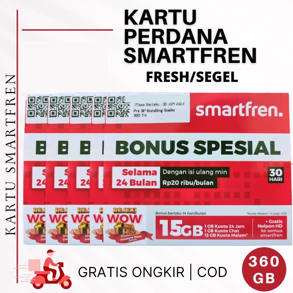 Kartu Perdana Smartfren Fresh 360GB