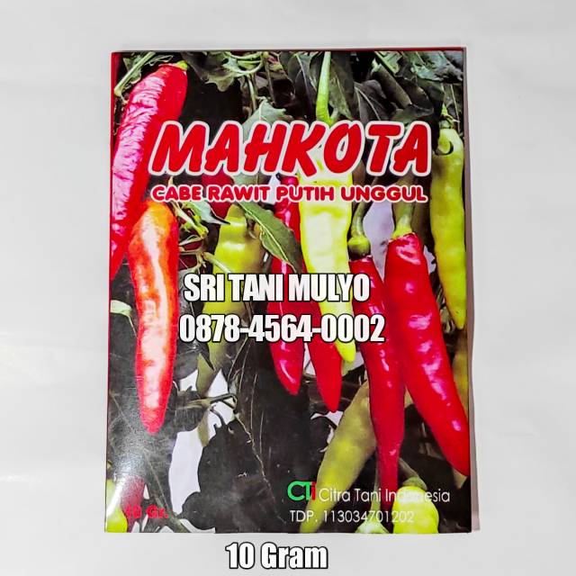√COD] Benih bibit Cabe/cabai Rawit Unggul MAHKOTA 10gram - Cabai rawit merah unggulan HARGA TERJANGK