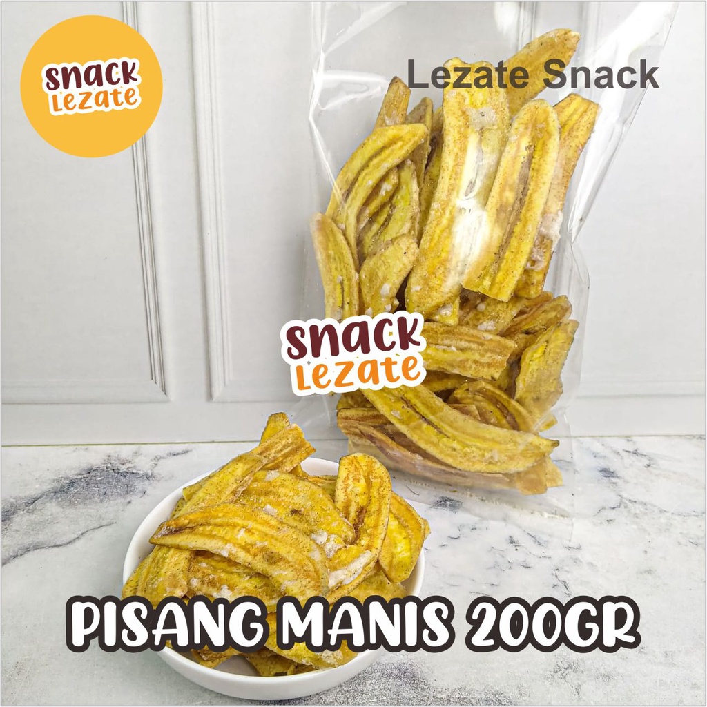 

Sedap Snack - Kripik PIsang Manis 200gr Kiloan Murah / Kripik Pisang Kepok Tipis Keripik Pisang Manis Madu Lampung