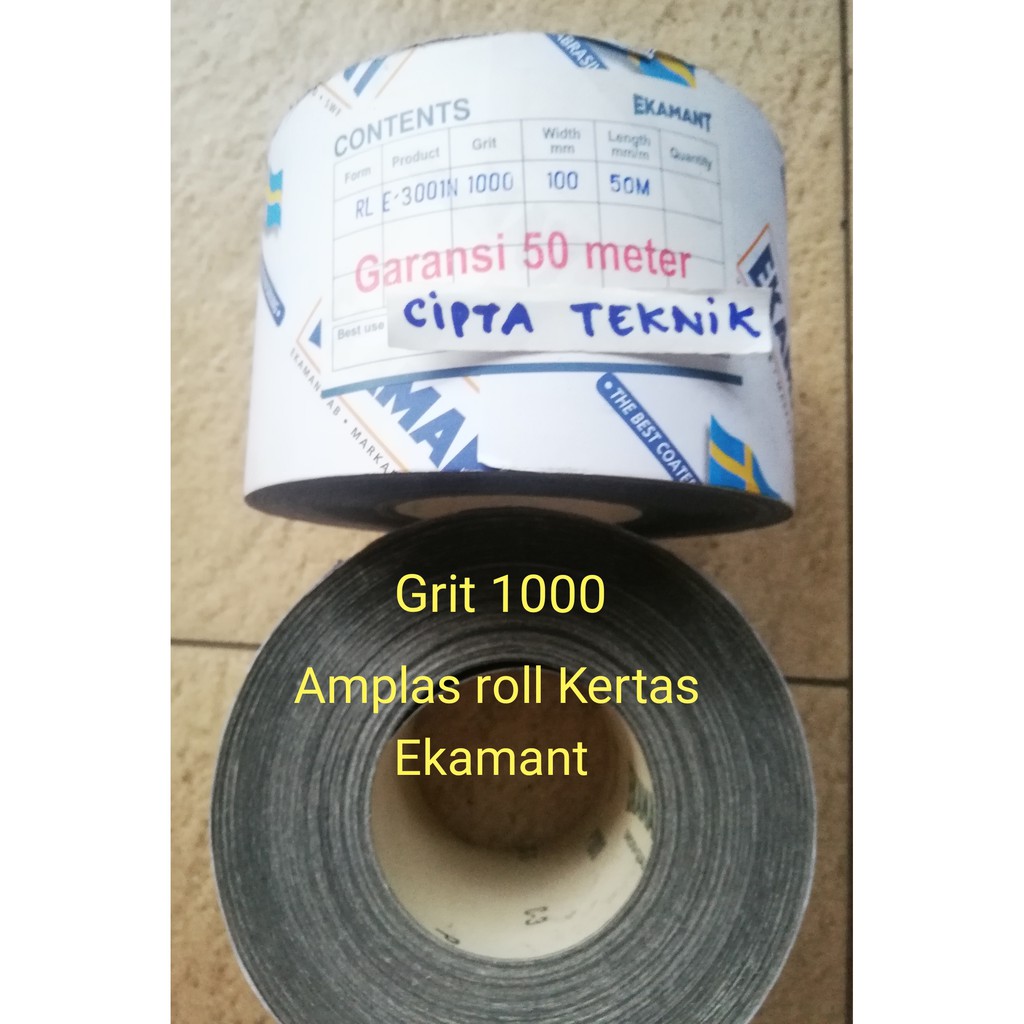 Amplas roll kertas grit 1000 ekamant