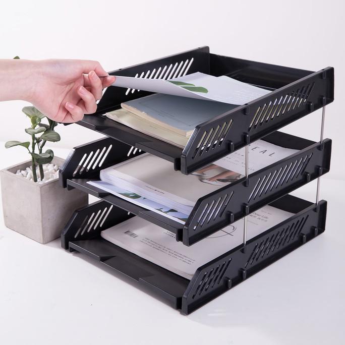 

BAYAR COD Deli File Tray Rak Penyimpan File 2&3Tingkat Bahan Plastik E9208 E9209 BERMUTU Kode 756
