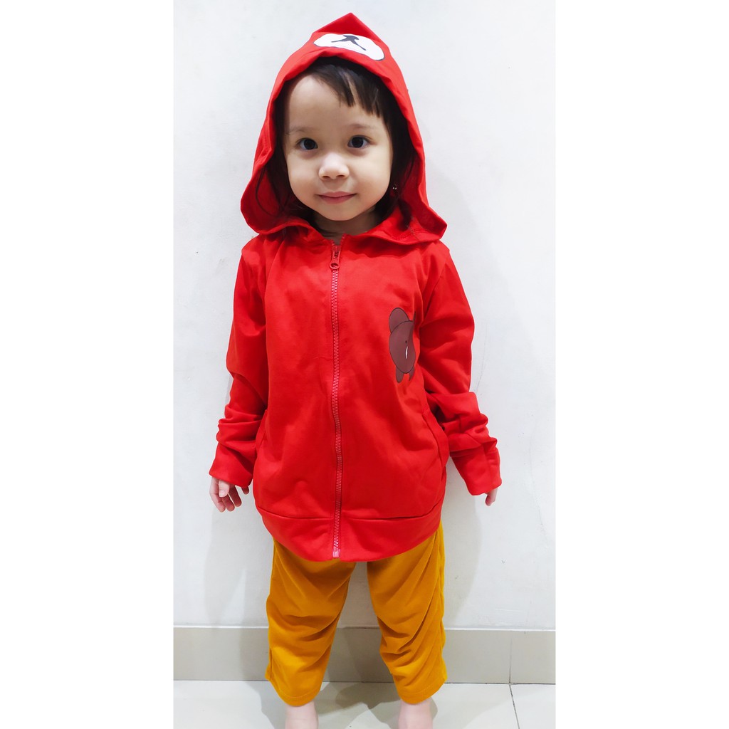 VISION ONLINE - JAKET MANTEL BAJU MELODY ANAK PEREMPUAN CEWEK 3 4 TAHUN MURAH LUCU KEKINIAN /TOPI