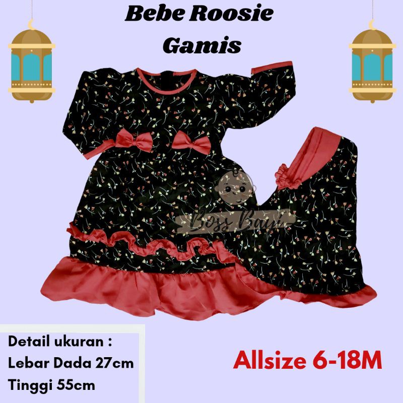 Gamis Hijab Anak / Dress Lebaran / Baju Muslim Beberosie