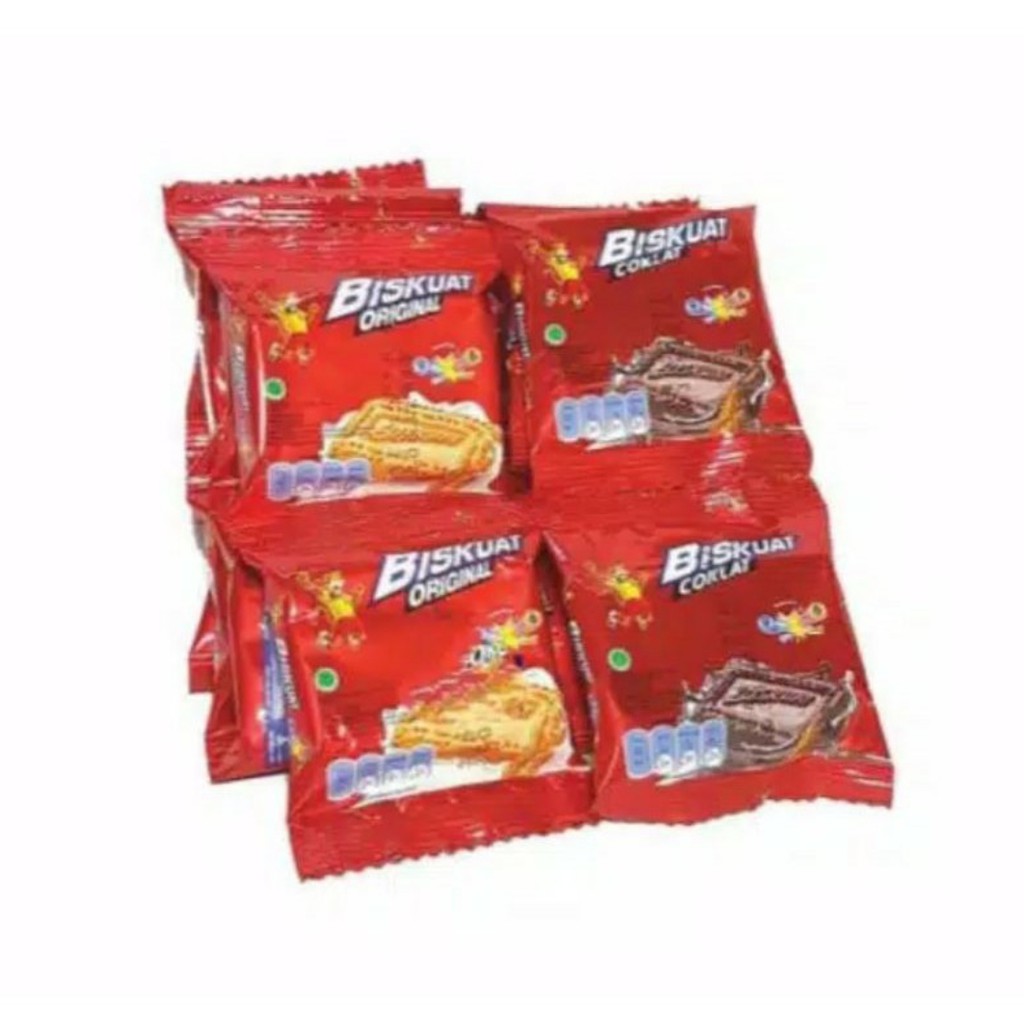 Biskuat Coklat dan Original 1 Renceng isi 20pcs