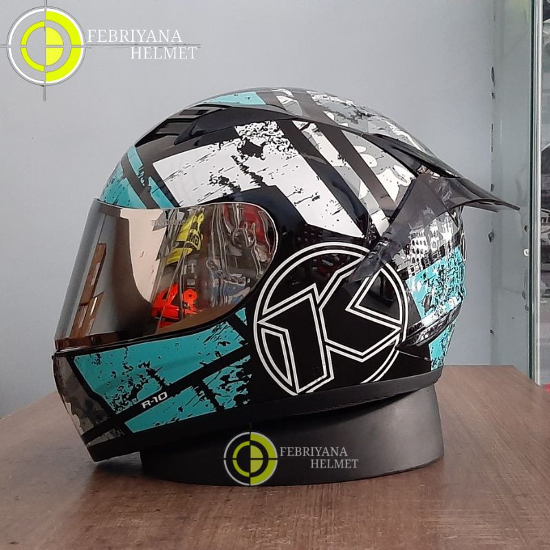 HELM KYT R10 SERI 3 AQUA BLUE