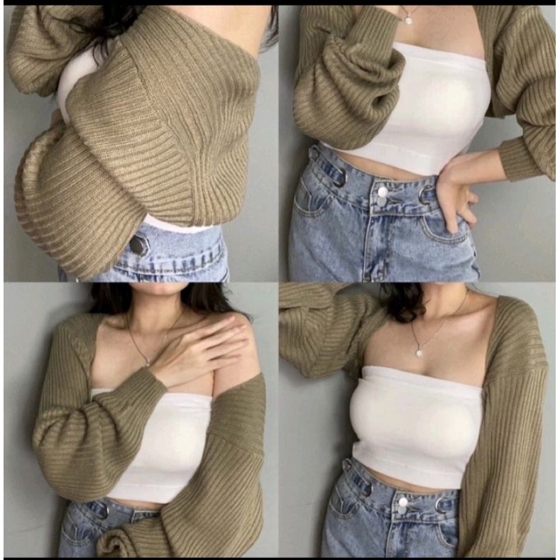 Liam Oversize Crop Cardigan/Original Cardigan Balero 7 Get/Baju Rajut Atasan Wanita / sweater rajut murah model terbaru