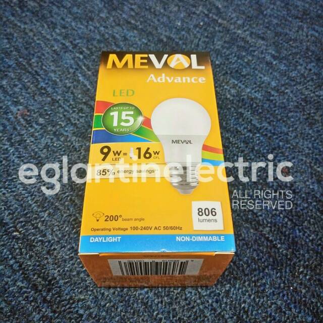 Meval Lampu Led Advance 9W