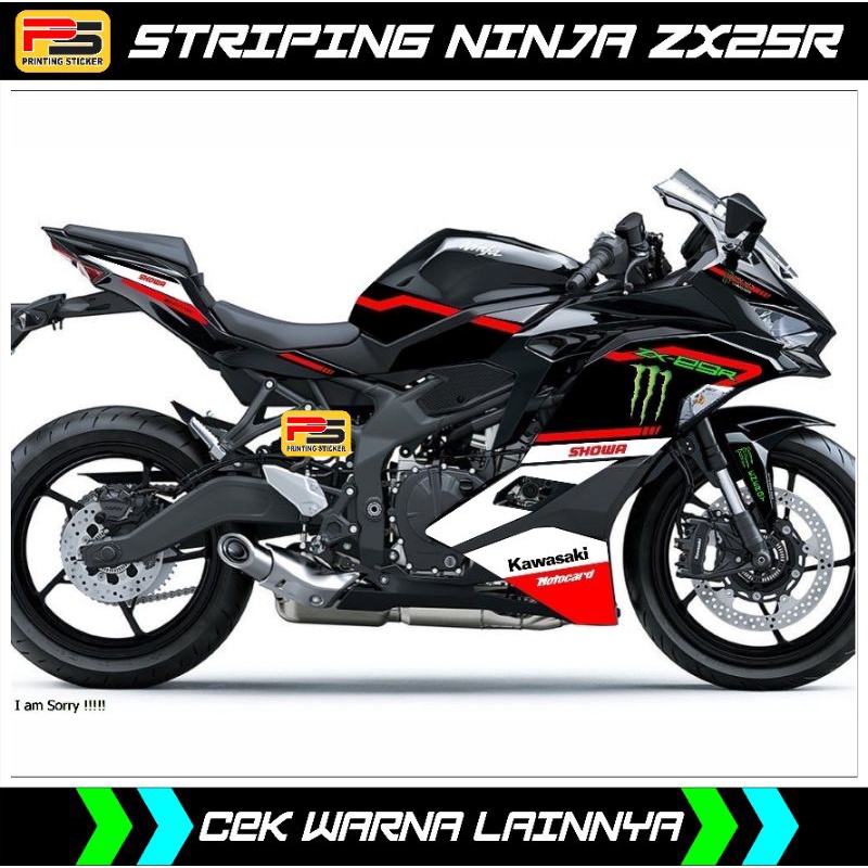 STRIPING/STICKER DECAL NINJA ZX25R LIVERY KRT
