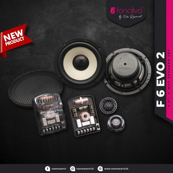 2 way speaker set Fonalivo F 6 EVO 2 by Vox Research