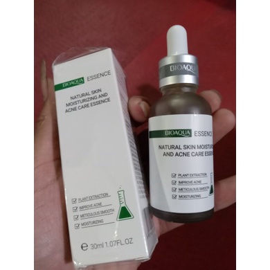 [COD] Bioaqua Serum Wajah Natural Skin Moisturizing &amp; Acne Care Essence 30ml Mengurangi Pembentukan Melanin dan Mengurangi Bekas Jerawat Hitam