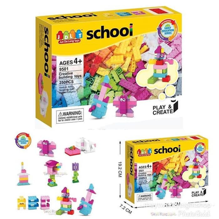 Toys Kingdom JDLT School Series Blocks Set 9501 Girl Creative Building
