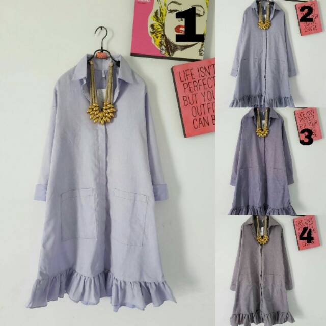 Kemeja Tunik RimpLe BLues