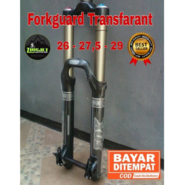 Fork guard transparan / pelindung fork sepeda mtb