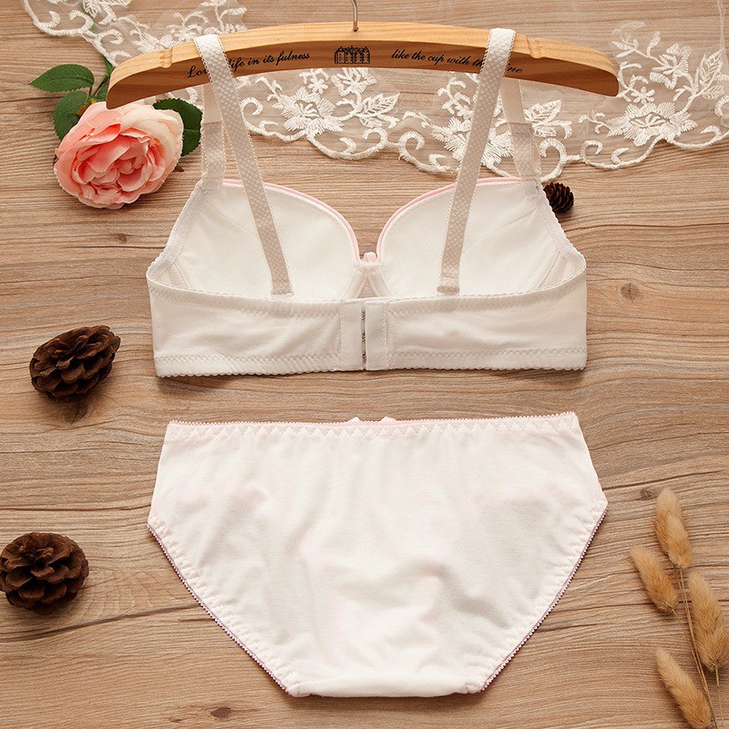 PROMO TERMURAH SET Bra / BH  + celana dalam cewek import korea KR018 pita (2in1)